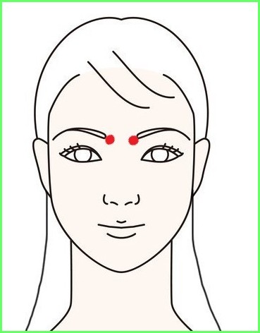 ツボ：免疫力アップ　攅竹（さんちく）