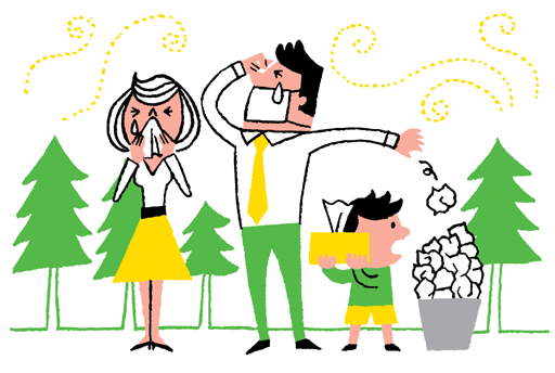 花粉症・症状に合わせた食事など。