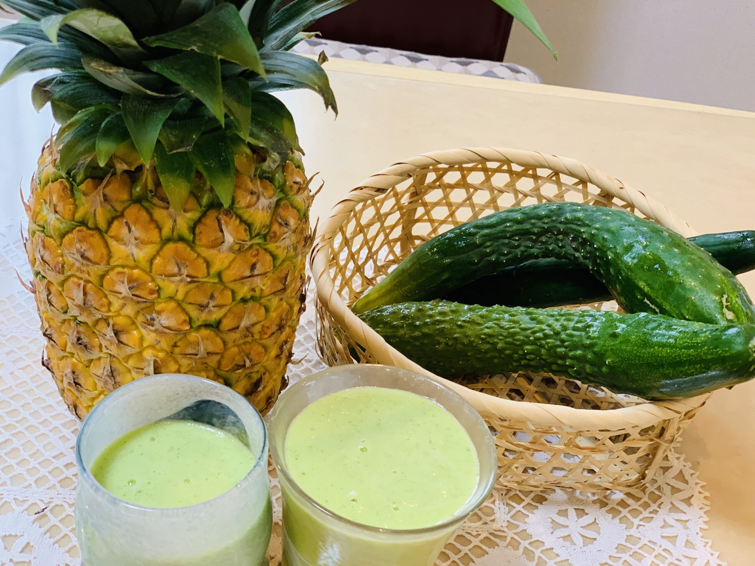 体のほてりを取る、きゅうりのジュース