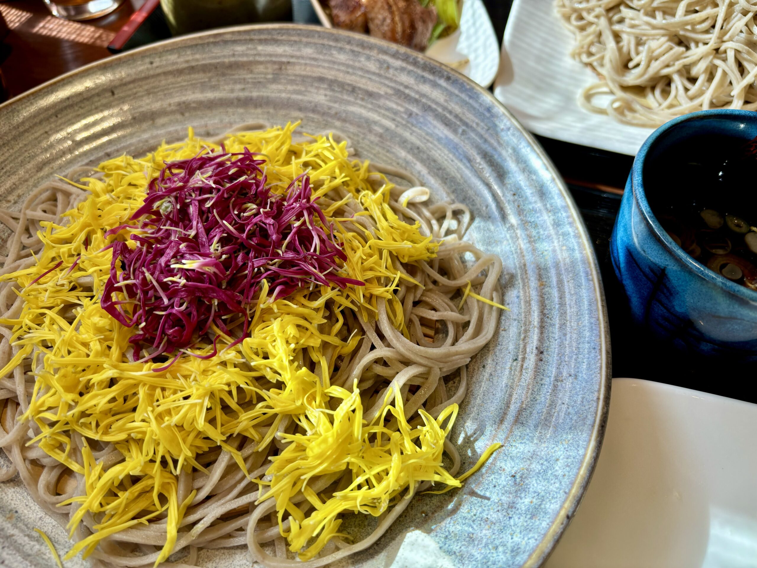 菊のお蕎麦で若々しく